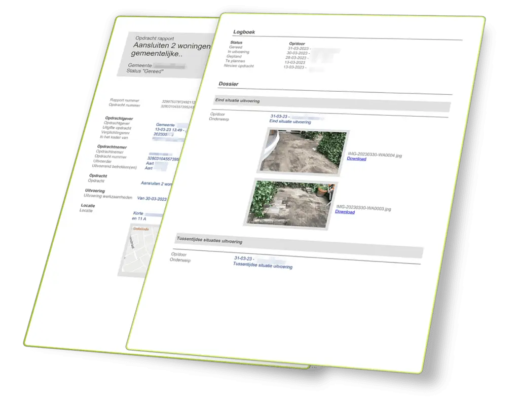 Online projectdossier voor gemeente en aannemer - Infrabox