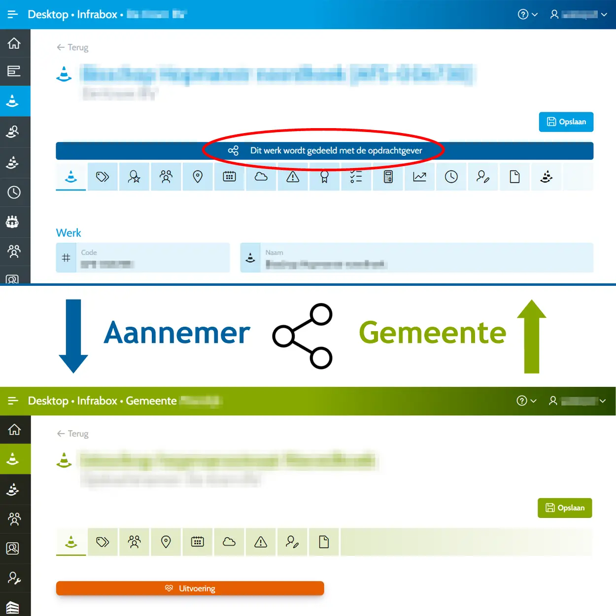 Civiele Projecten delen tussen aannemer en gemeente met Civiele Projecten delen tussen aannemer en gemeente met Infrabox software voor de GWW-, infra- en groensector