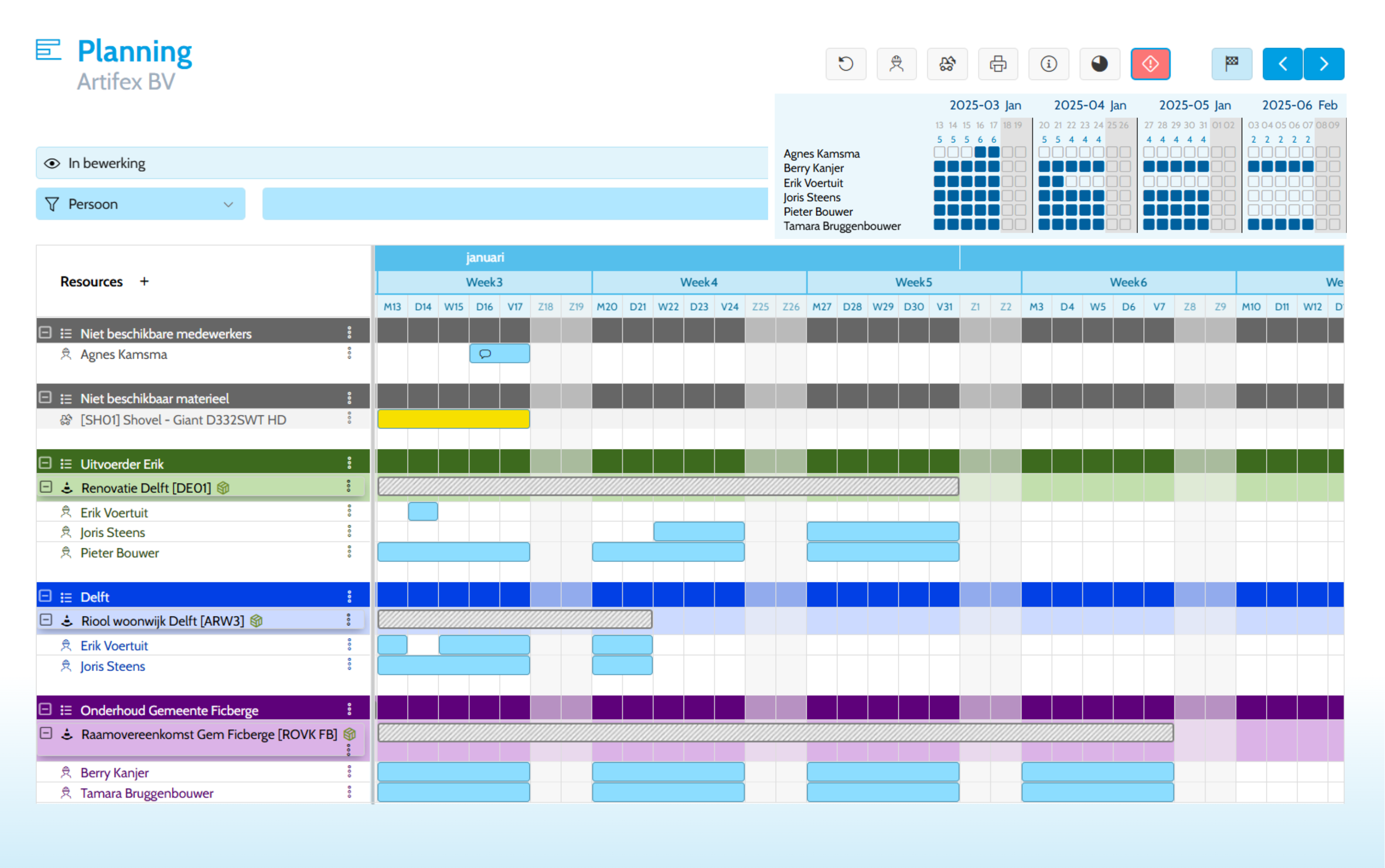 Complete planning voor infra aannemers - Infrabox