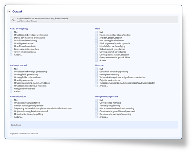 Oorzaak analyse - VGM-incident - Infrabox