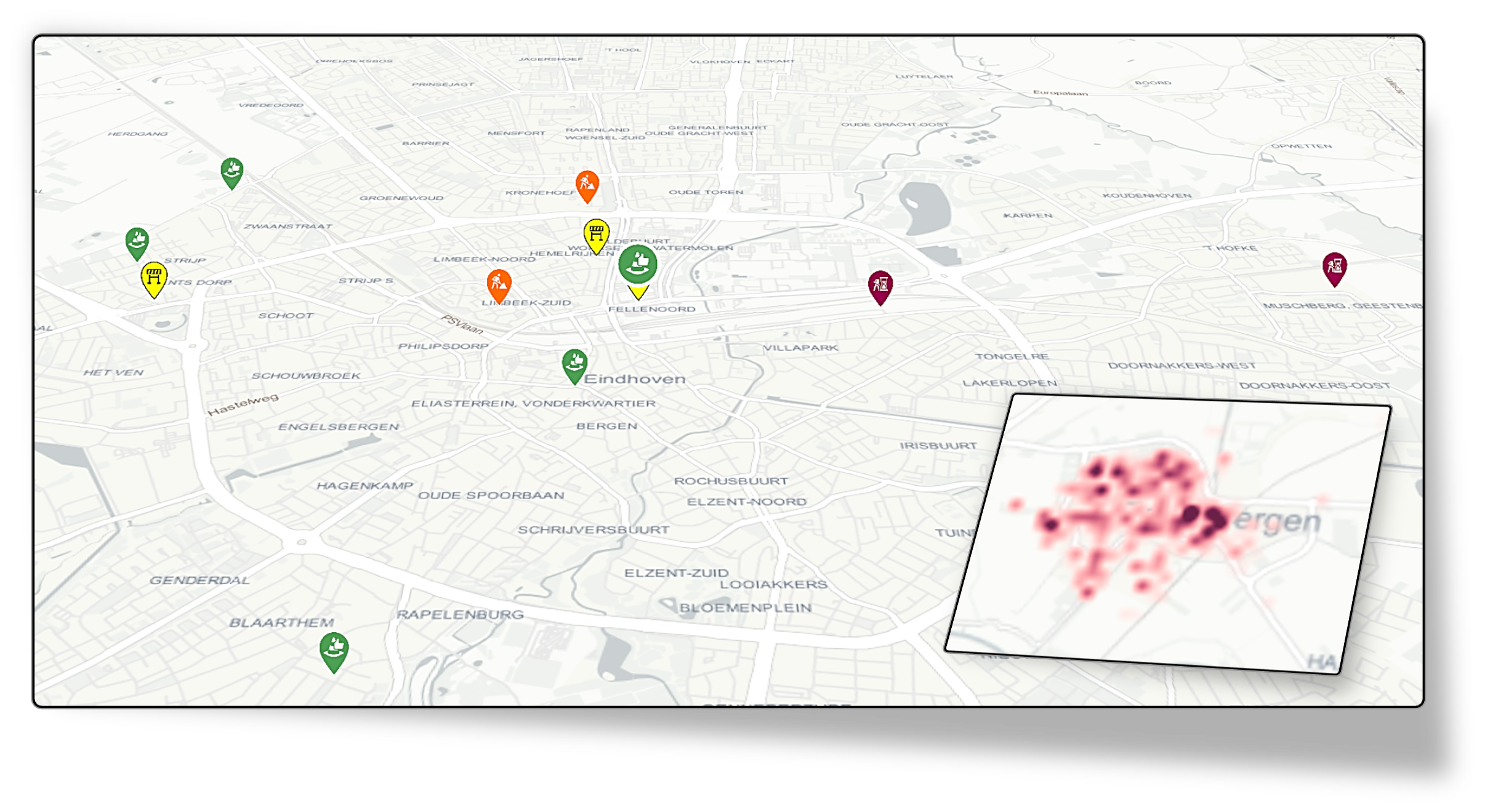 Efficiënt beheer van raamovereenkomsten en deelopdrachten met de kaart en heat map - Infrabox